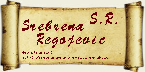 Srebrena Regojević vizit kartica